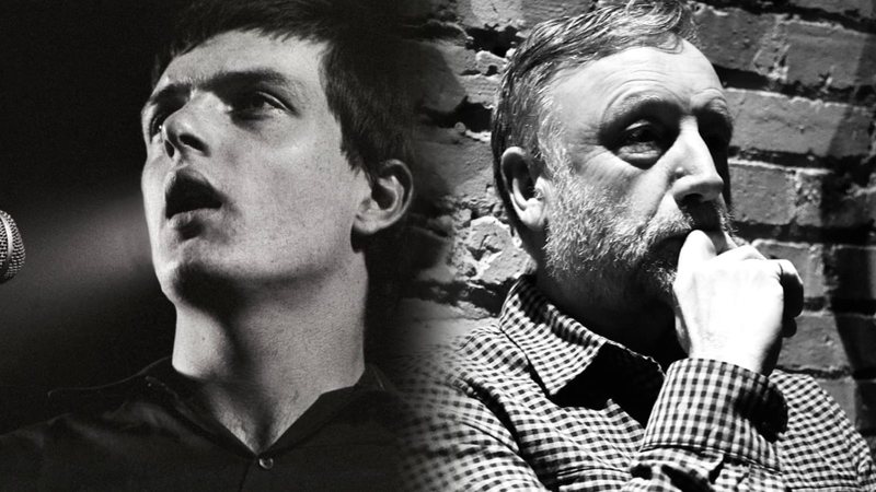 Ian Curtis e Peter Hook (Getty Images)