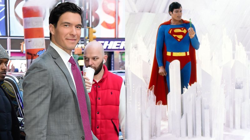 Will Reeve (Foto: Raymond Hall/GC Images) e Christopher reeve como Super-Homem (Foto: Silver Screen Collection/Getty Images)