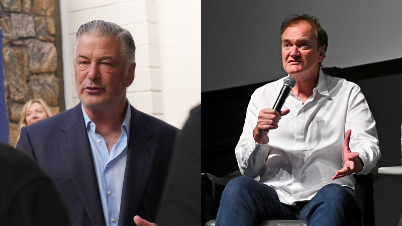 Alec Baldwin (Foto: Sonia Moskowitz/Getty Images) e Quentin Tarantino (Foto: Roy Rochlin/Getty Images for Tribeca Festival)