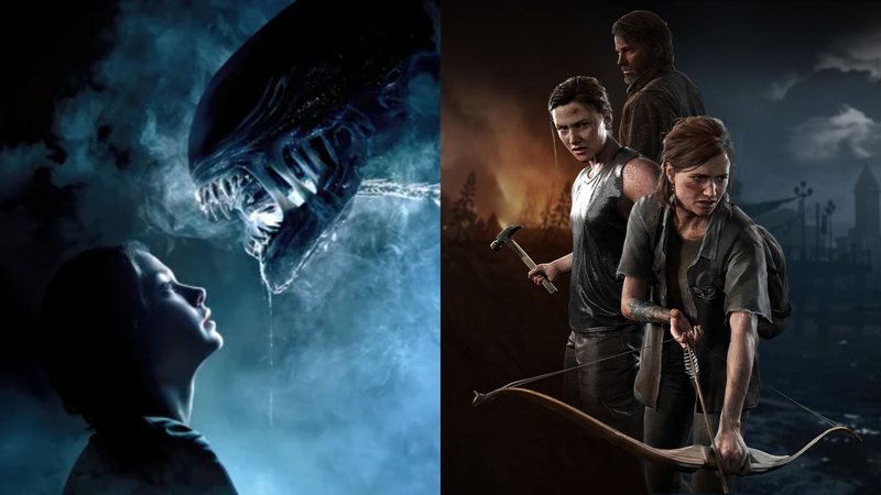 Pôsteres de Alien: Romulus (Foto: Divulgação) e The Last of Us Part II (Foto: Divulgação)