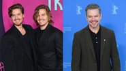 Cole Sprouse e Dylan Sprouse (Foto: Leon Bennett/Getty Images) | Matt Damon (Foto: Dominique Charriau/WireImage)