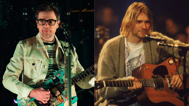 Rivers Cuomo e Kurt Cobain (Foto: Lorne Thomson/Redferns e Frank Micelotta/Getty Images)