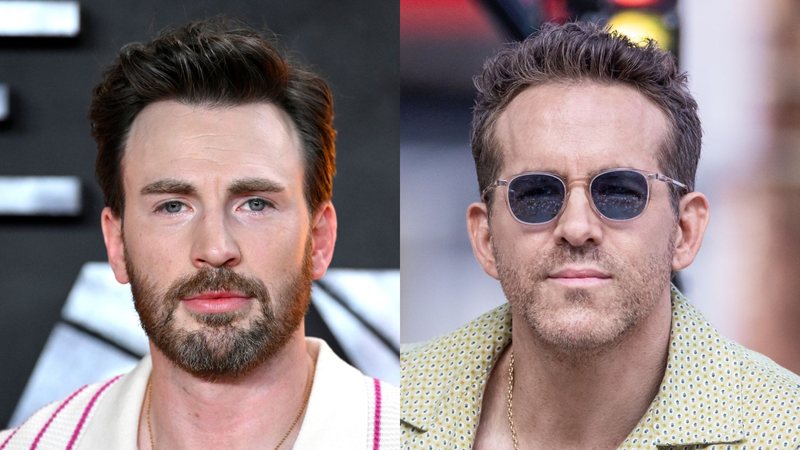 Chris Evans (Foto: Gareth Cattermole/Getty Images) e Ryan Reynolds (Foto: Mathew Tsang/Getty Images)