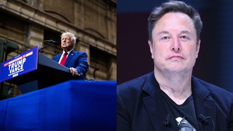 Donald Trump e Elon Musk (Fotos: Getty Images)