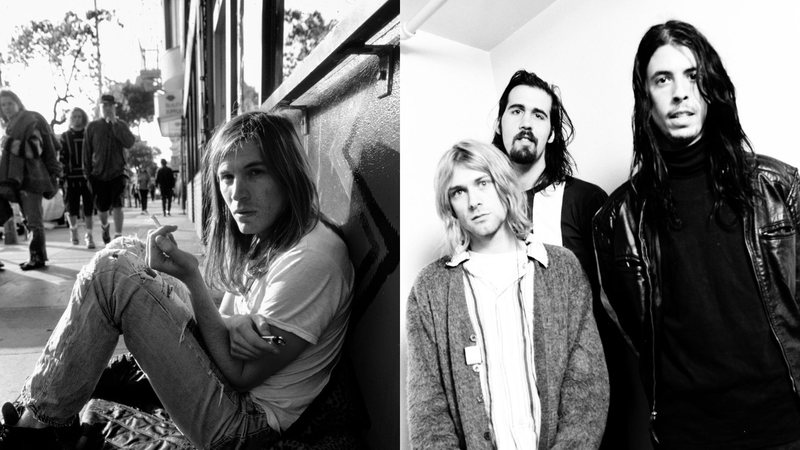 Evan Dando (Foto: Steve Rapport/Getty Images) e Nirvana em 1992 (Foto: Gutchie Kojima/Shinko Music/Getty Images)