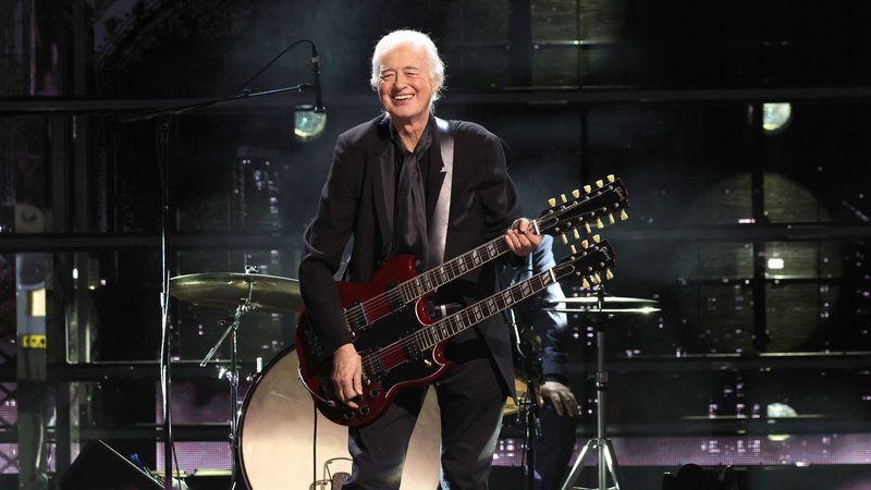 Jimmy Page em 2023 (Foto: Kevin Mazur/Getty Images)