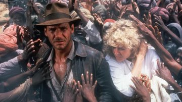 Harrison Ford e Kate Capshaw em Indiana Jones e o Templo da Perdição (Imagem: ©Paramount/Courtesy Everett Collection)