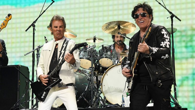 Jonathan Cain e Neal Schon, do Journey (Foto: Kevin Mazur/Getty Images for iHeartMedia)