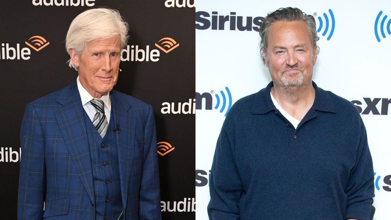 Keith Morrison (Foto: Bryan Bedder/Getty Images for Audible) e Matthew Perry (Foto: Santiago Felipe/Getty Images)