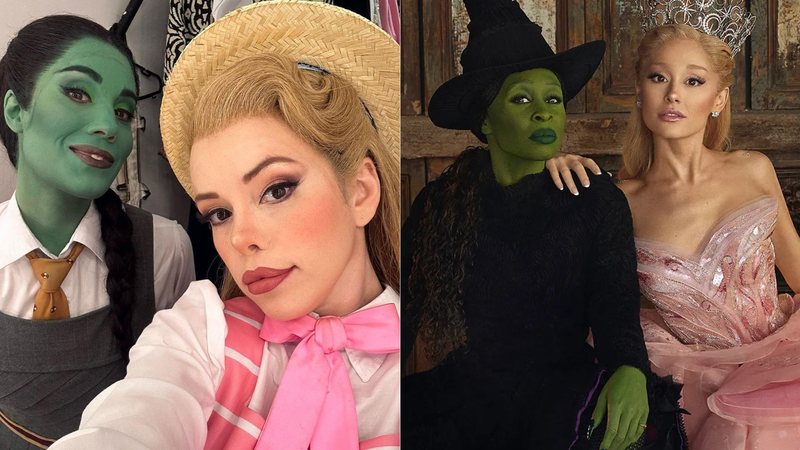 Myra Ruiz e Fabi Bang vão dublar a versão brasileira de Wicked - Reprodução/Instagram - Divulgação/Universal Pictures Brasil