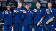 Simone Biles, Jade Carey, Jordan Chiles, Sunisa Lee e Hezly Rivera formam time de ginástica artística das Olimpíadas de Paris 2024 (Foto: Tim Clayton/Corbis via Getty Images)