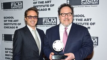 Robert Downey Jr. e Jon Favreau (Foto: Timothy Hiatt/Getty Images)