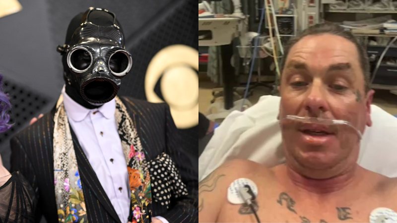 Sid Wilson no Grammy 2024 (Foto: Lionel Hahn/Getty Images) e DJ no hospital (Foto: Reprodução/Instagram)