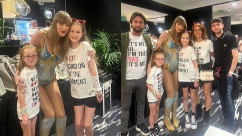 Taylor Swift e família vítima de ataque (Fotos: Reprodução/TikTok)