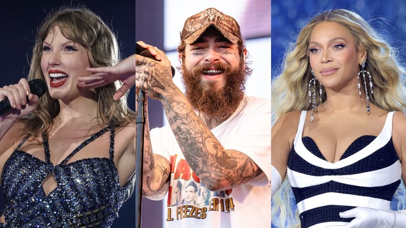 Taylor Swift (Foto: Thomas Niedermueller/TAS24/Getty Images) | Post Malone (Foto: Steve Jennings/FilmMagic) | Beyoncé (Foto: Kevin Mazur/WireImage)