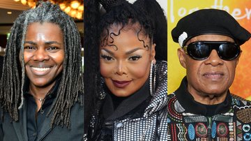 Tracy Chapman (Foto: Jerod Harris/Getty Images) | Janet Jackson (Foto: Marc Piasecki/WireImage) | Stevie Wonder (Foto: Lila Seeley/FilmMagic)