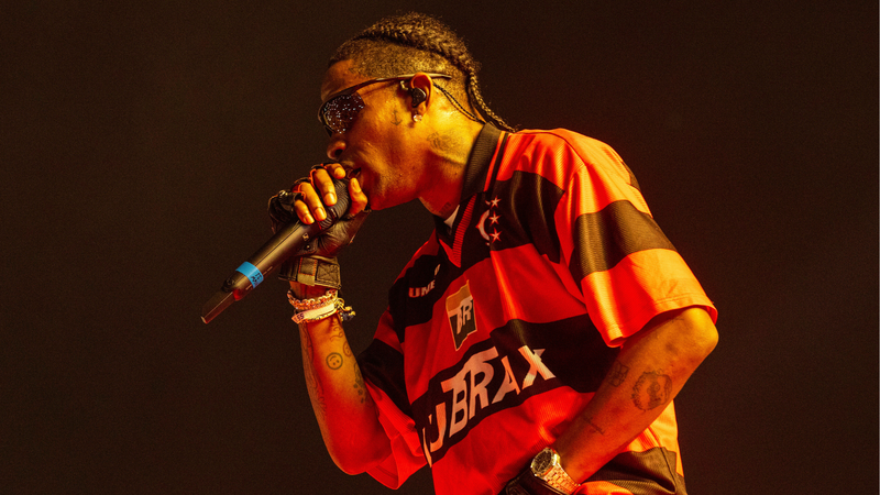 Travis Scott performs with Cactus Jack during the Lyrical Lemonade Summer Smash Festival at SeatGeek Stadium on June 14, 2024 in Bridgeview, Illinois. (Photo by Barry Brecheisen/Getty Images)