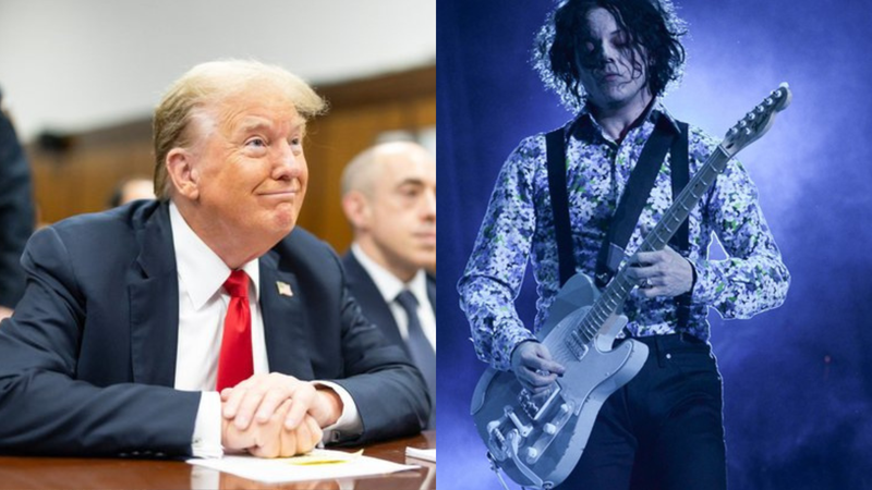 Donald Trump e Jack White (Foto: Justin Lane - Pool/Getty Images e Scott Roth/AP)