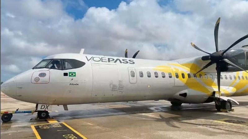 Avião ATR 72 da Voepass (Imagem: Reprodução)