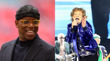 Ian Wright e Mick Jagger (Imagem: Richard Heathcote/Getty Images e Gary Miller/Getty Images)