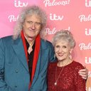 Brian May com a esposa, Anita Dobson (Foto: Mike Marsland/WireImage)