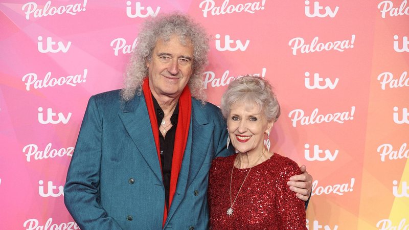 Brian May com a esposa, Anita Dobson (Foto: Mike Marsland/WireImage)