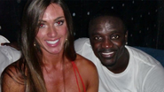 Nicole Bahls e Akon Imagem: Divulgação