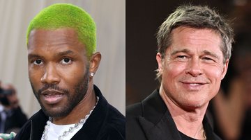 Frank Ocean (Foto: Taylor Hill/WireImage) e Brad Pitt (Foto: Stephane Cardinale - Corbis/Corbis via Getty Images)