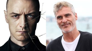 James McAvoy em Fragmentado (Foto: Divulgação) e Joaquin Phoenix (Foto: Vittorio Zunino Celotto/Getty Images)