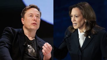 Elon Musk e Kamala Harris (Getty Images)