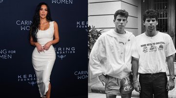 Kim Kardashian e os irmãos Menendez (Fotos Getty Images)