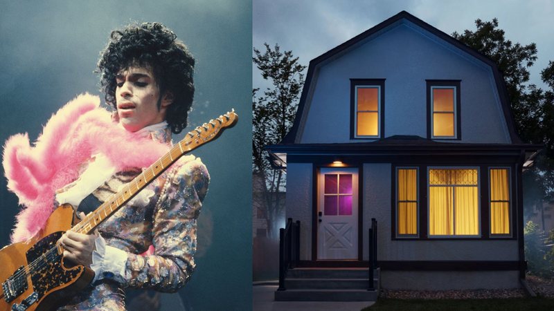 Prince (Foto: Michael Montfort/Michael Ochs Archives/Getty Images) | Casa de 'Purple Rain' (Foto: Reprodução/Airbnb)