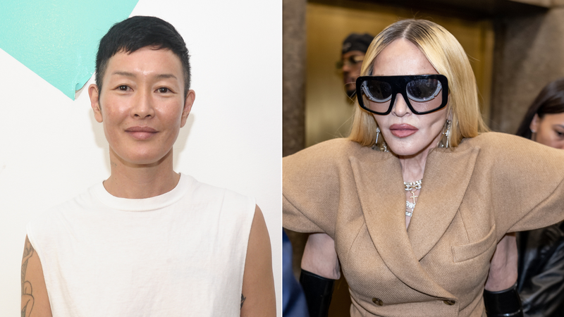 Jenny Shimizu e Madonna (Foto: Rommel Demano/Getty Images e Gilbert Carrasquillo/GC Images)