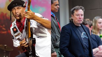 Tom Morello e Elon Musk (Fotos: Getty Images)