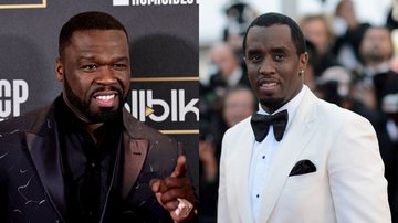 50 Cent (Foto: Jamie McCarthy/Getty Images) e Sean 'Diddy' Combs (Foto: Gareth Cattermole/Getty Images)