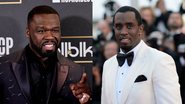 50 Cent (Foto: Jamie McCarthy/Getty Images) e Sean 'Diddy' Combs (Foto: Gareth Cattermole/Getty Images)