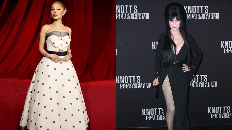 Ariana Grande e Elvira (Fotos: Getty Images)