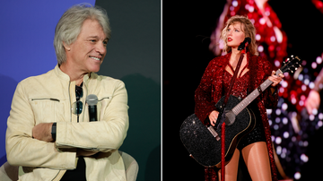 Jon Bon Jovi e Taylor Swift (Foto: Jason Mendez/Getty Images e Alexandre Schneider/Getty Images)