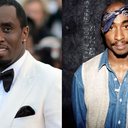 Sean Combs (esquerda), Tupac Shakur (direita) Gareth Cattermole/Getty Images; Raymond Boyd/Getty Images