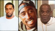 Da esquerda para a direita: Sean 'Diddy' Combs, Tupac e Mopreme Shakur (Fotos: Reprodução)