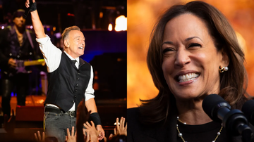 Bruce Springsteen será a atração principal de comícios em estados indecisos com Kamala Harris e Barack Obama Griffin Lotz; Bill Pugliano/Getty Images