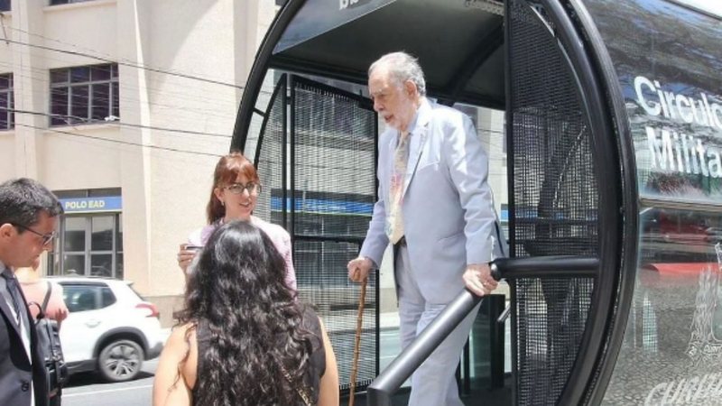 Francis Ford Coppola em Curitiba, Paraná (Foto: AEN/Paraná)