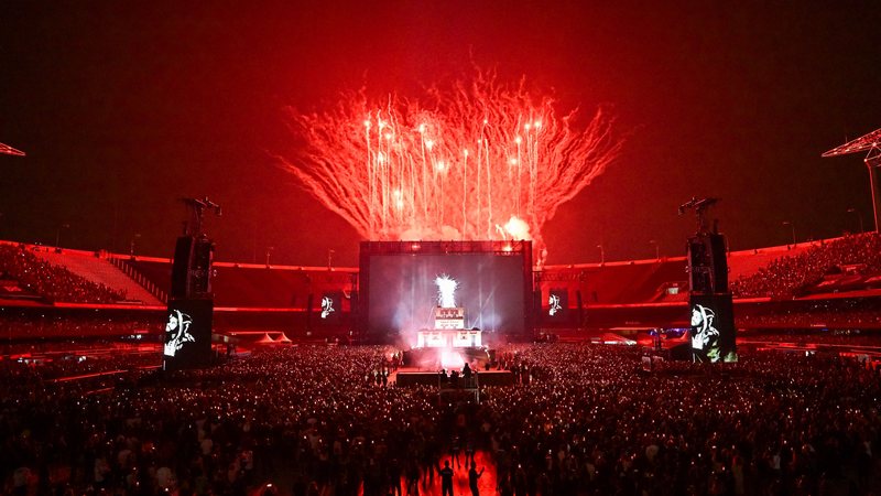 Morumbis durante show de The Weeknd (Foto: Pedro Vilela/Getty Images)