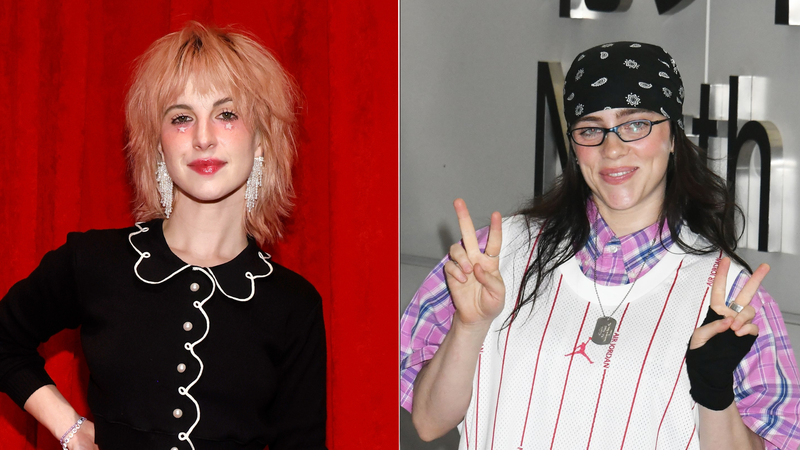 Hayley Williams e Billie Eilish (Imagem: Taylor Hill/WireImage e Jun Sato/WireImage)