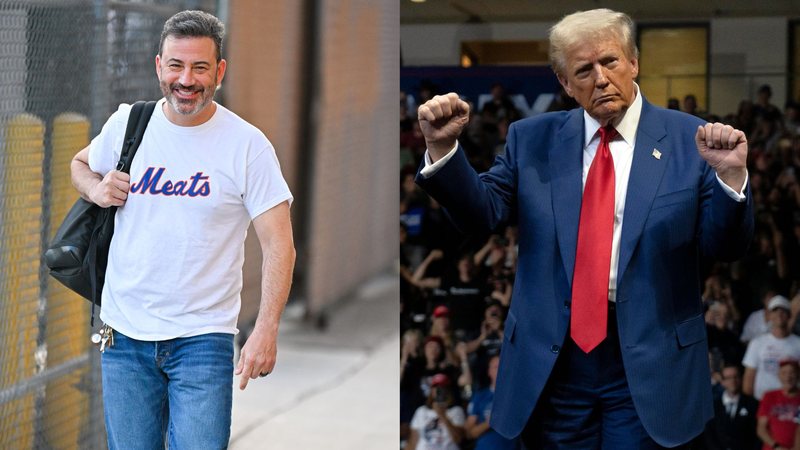 Jimmy Kimmmel e Donald Trump (Fotos: Getty Images)