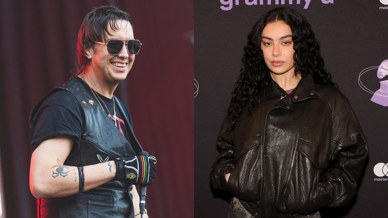 Julian Casablancas (Foto: Mariano Regidor/Redferns) e Charli XCX (Foto: Danielle Del Valle/Getty Images for The Recording Academy)