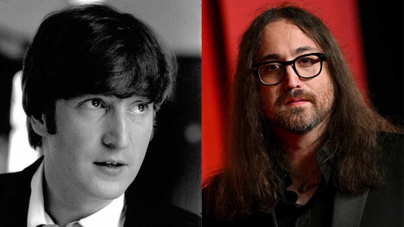 John Lennon e Sean Ono Lennon (Foto: Max Scheler - K & K/Redferns e Lionel Hahn/Getty Images)