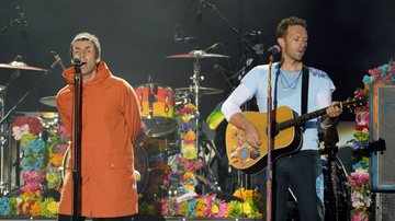 Liam Gallagher e Chris Martin (Foto: Getty Images/Dave Hogan)