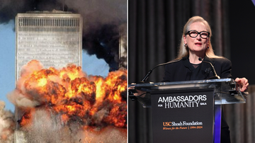 Atentado ao World Trade Center e Meryl Streep (Foto: Spencer Platt/ Getty Images e Noam Galai/Getty Images)