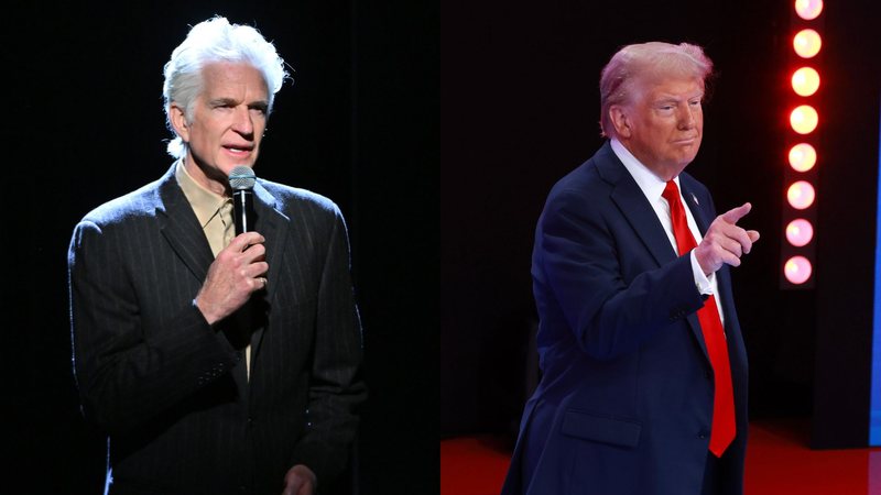 Matthew Modine (Foto: Bryan Bedder/Getty Images for Shoah Foundation) e Donald Trump (Foto: Joe Raedle/Getty Images)